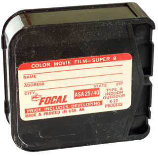 super 8 database, film focal