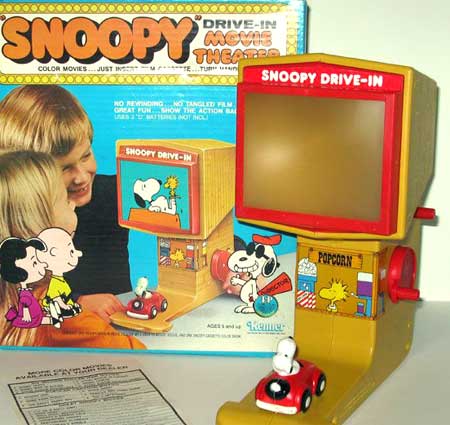 super 8 database, kenner snoopy drive-in movie theater